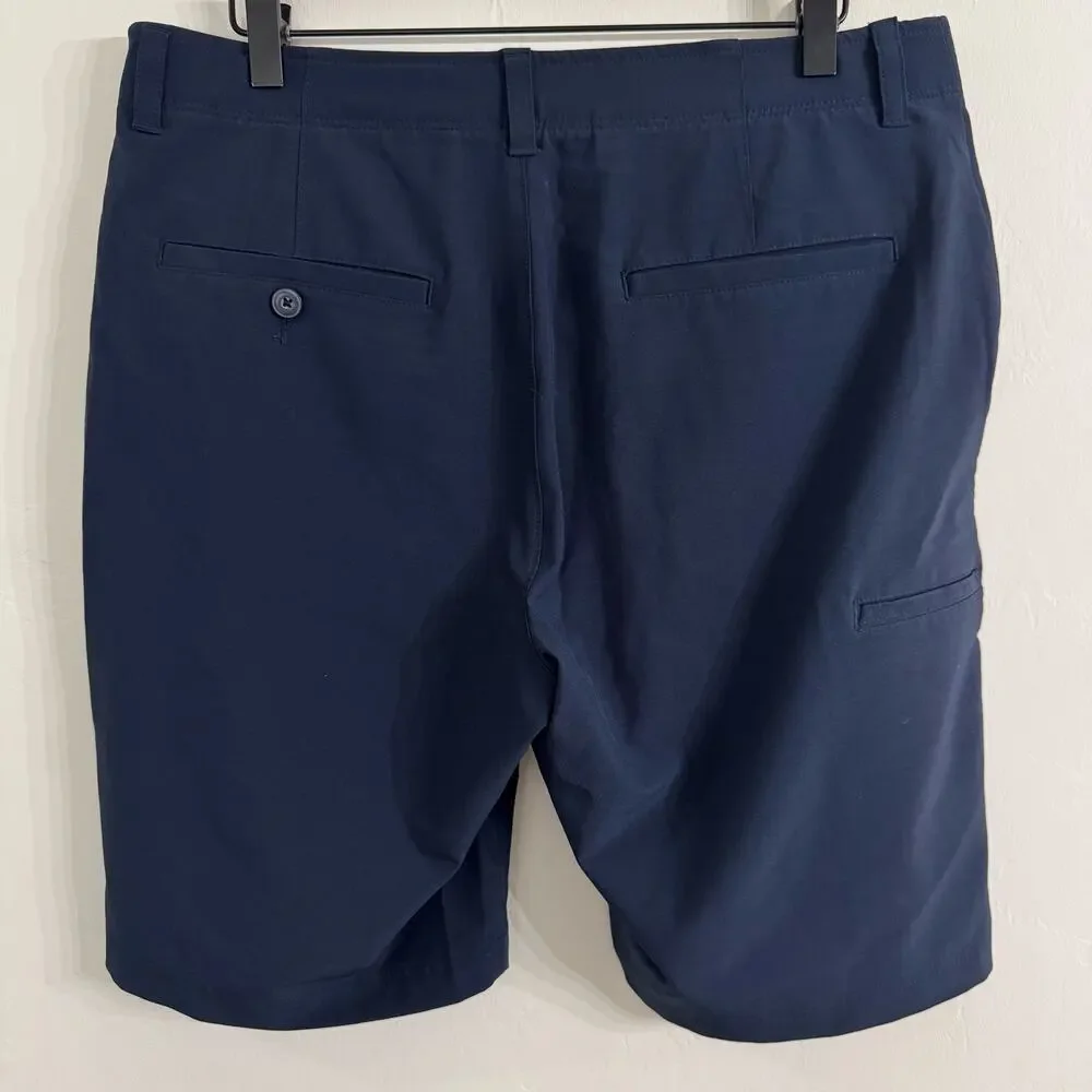 PGA Tour Men’s Navy Blue Chino Golf Shorts Size 34